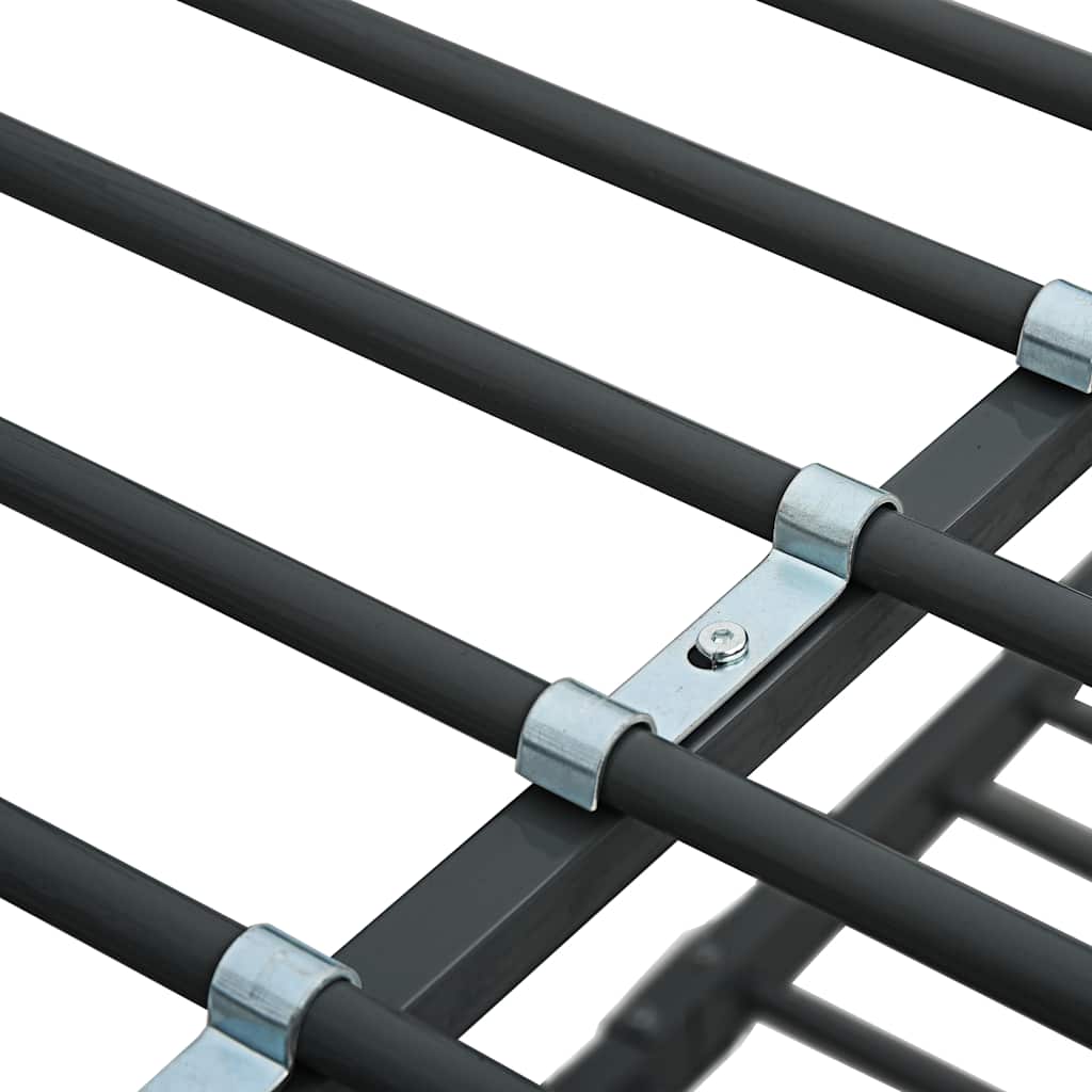 køjeseng 90x200 cm metal sort