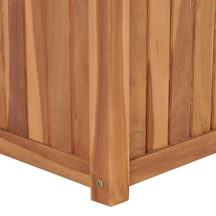 hævet plantekasse 50x50x50 cm massivt teaktræ