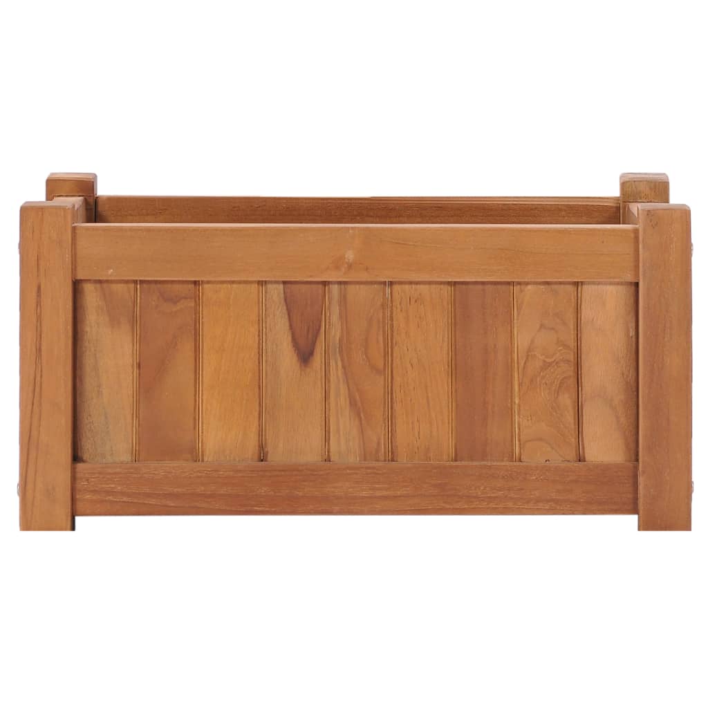 hævet plantekasse 50x25x25 cm massivt teaktræ