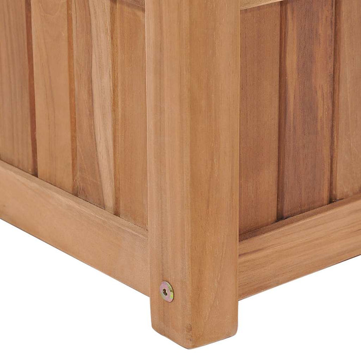 hævet plantekasse 100x30x25 cm massivt teaktræ