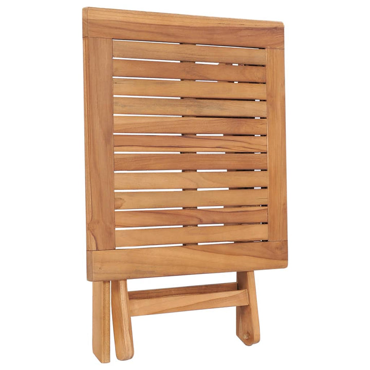 foldbart havebord 45x45x45 cm massivt teaktræ