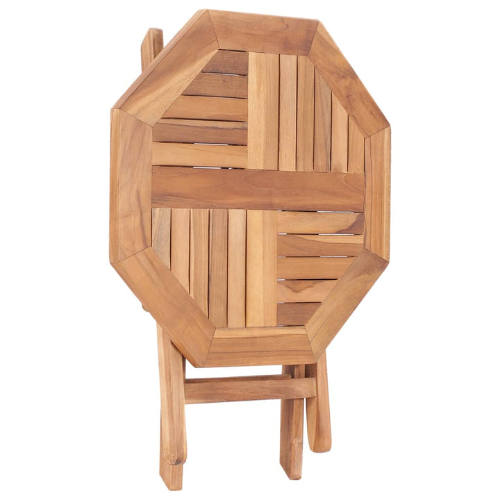 foldbart havebord 45x45x45 cm massivt teaktræ