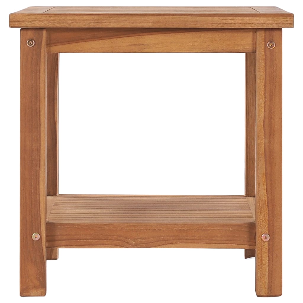 sofabord 45x45x45 cm massivt teaktræ