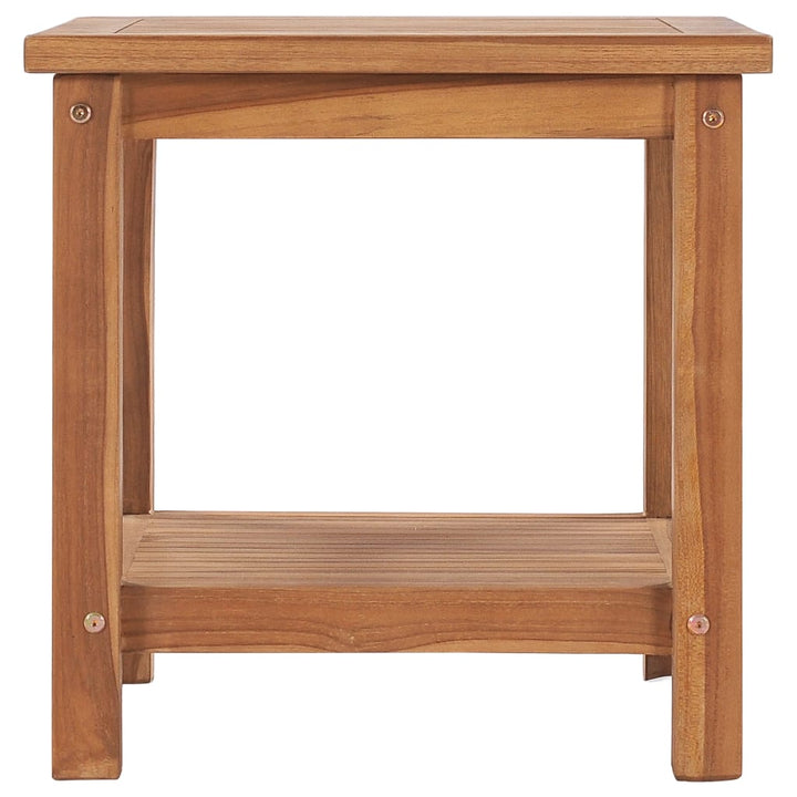 sofabord 45x45x45 cm massivt teaktræ