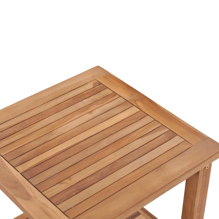 sofabord 45x45x45 cm massivt teaktræ