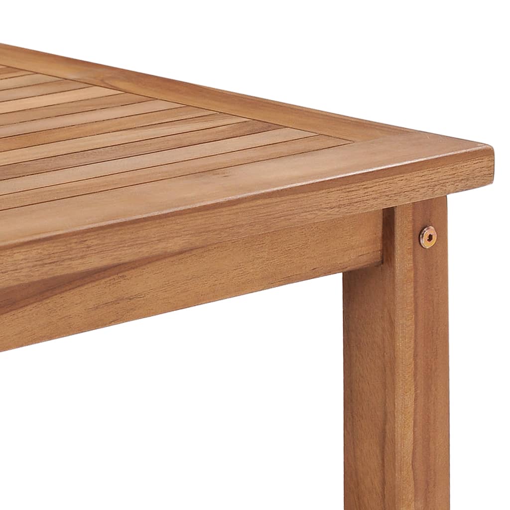 sofabord 45x45x45 cm massivt teaktræ