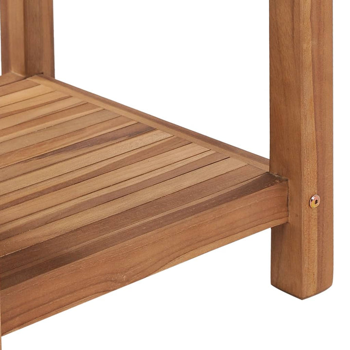 sofabord 45x45x45 cm massivt teaktræ