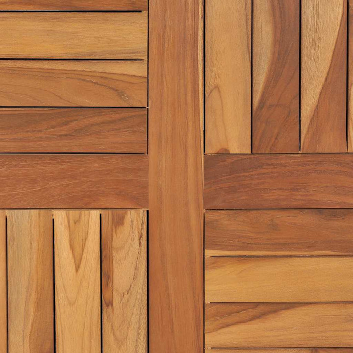 bordplade 2,5 cm 70 cm rund massivt teaktræ