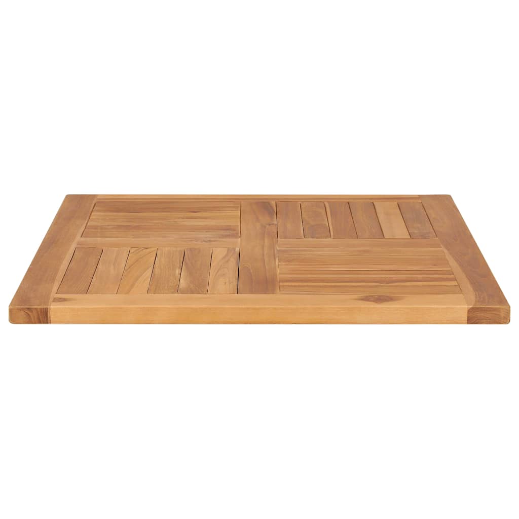 bordplade 70x70x2,5 cm massivt teaktræ