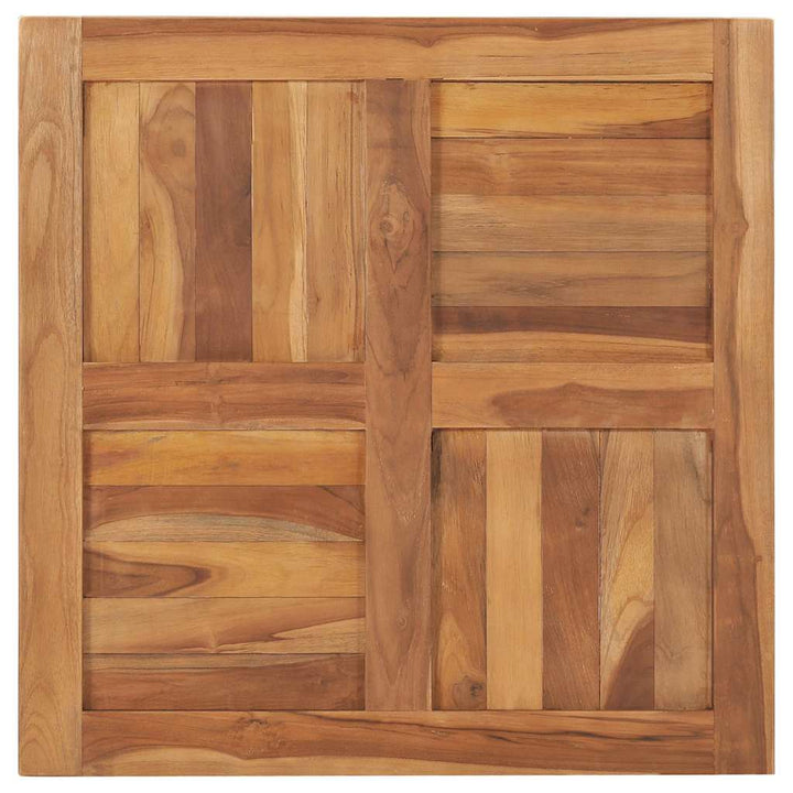 bordplade 70x70x2,5 cm massivt teaktræ