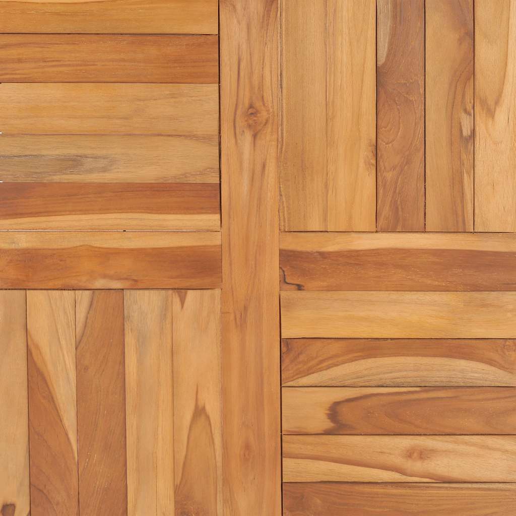 bordplade 70x70x2,5 cm massivt teaktræ