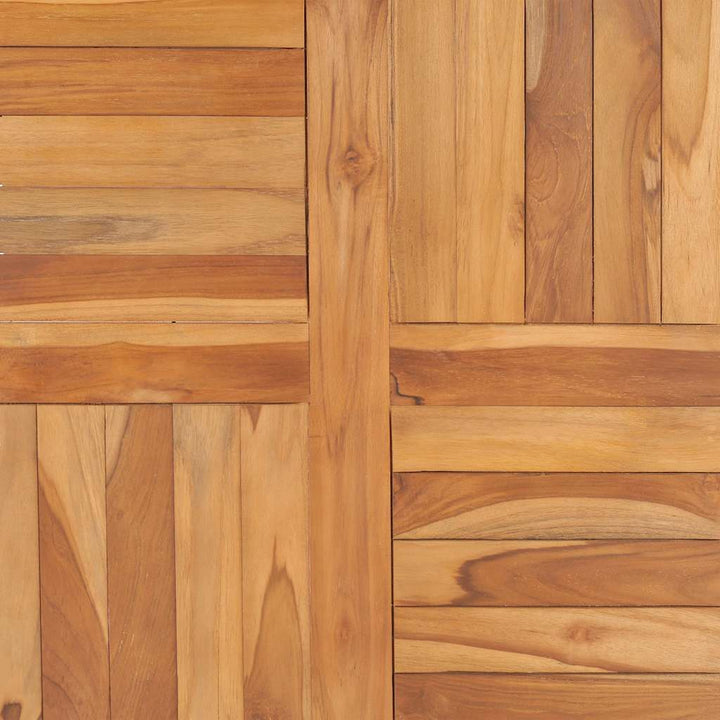 bordplade 70x70x2,5 cm massivt teaktræ
