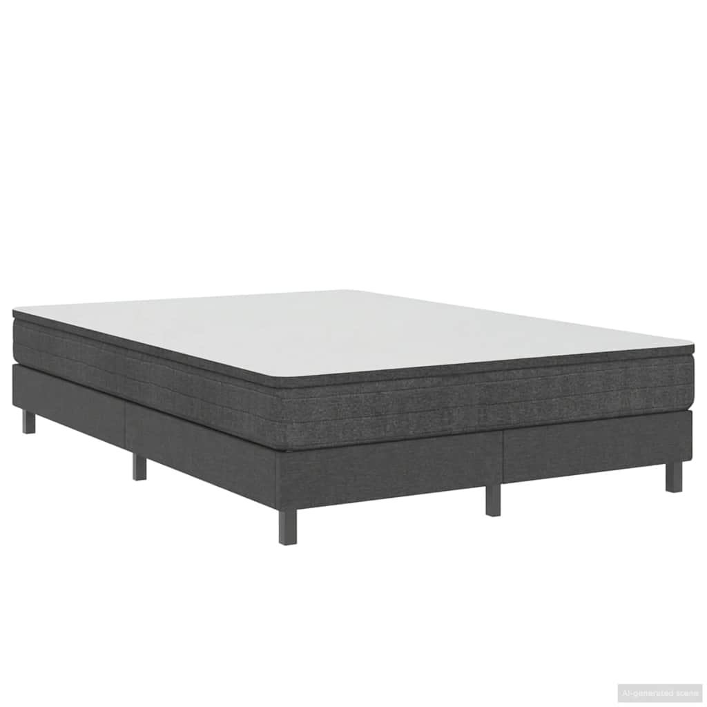 sengestel til boxmadras 160x200 cm stof grå