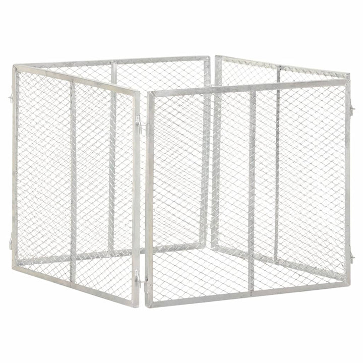 kompostbeholder 85x85x70 cm galvaniseret jern
