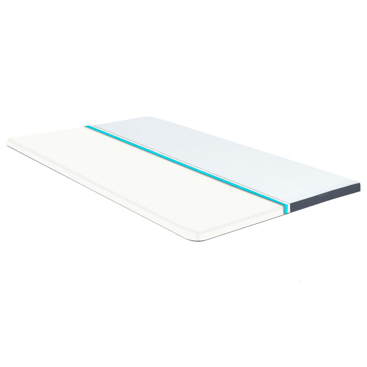 topmadras til seng med boxmadras 200x120x5 cm medium blød
