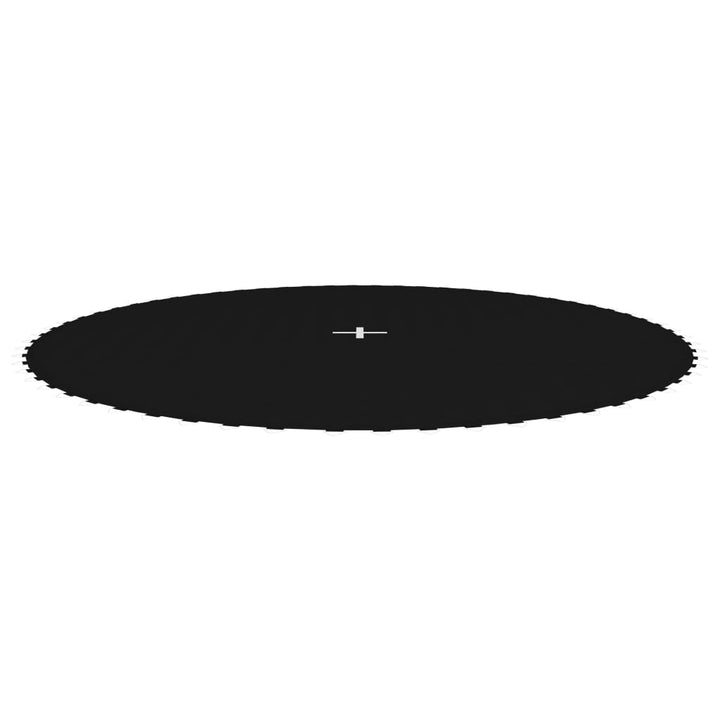 trampolinmåtte til 12 ft/3,66 m rund trampolin stof sort