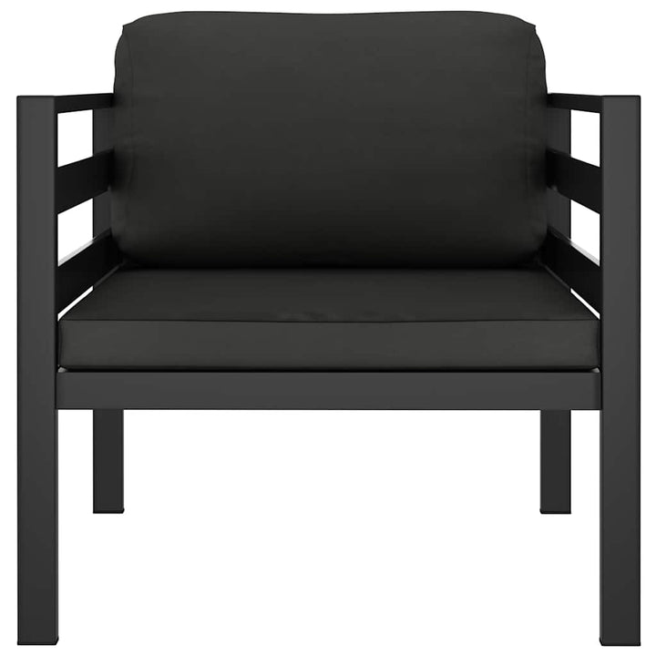 sofastol med hynder aluminium antracitgrå