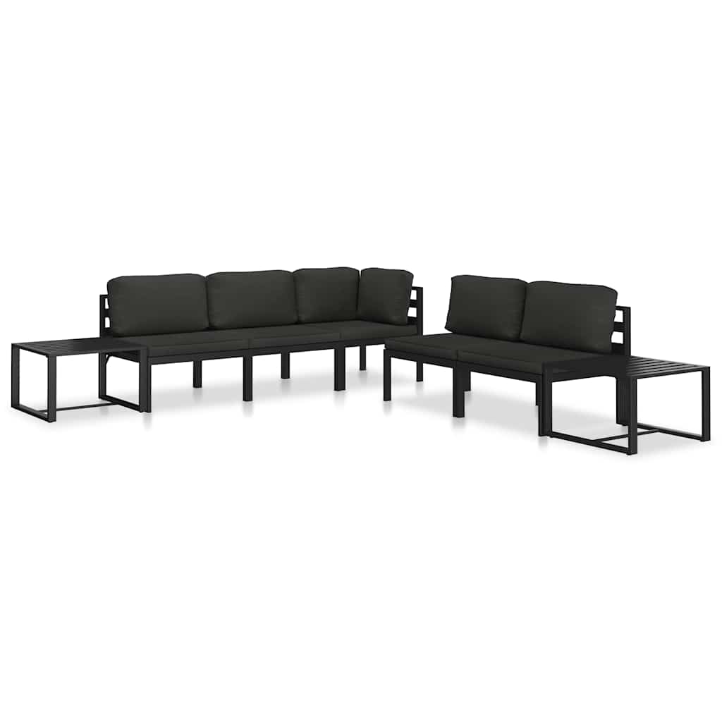 sofabord aluminium antracitgrå