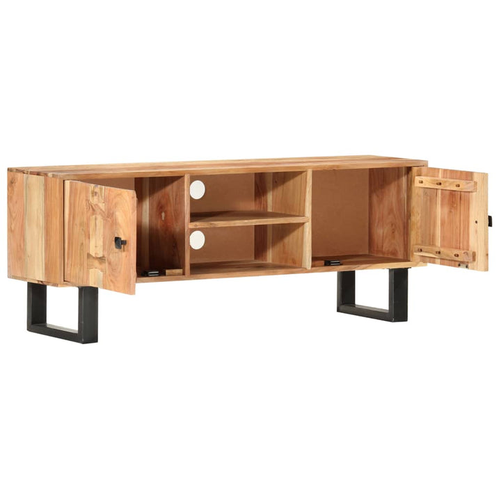 tv-skab 118 x 30 x 45 cm massivt akacietræ