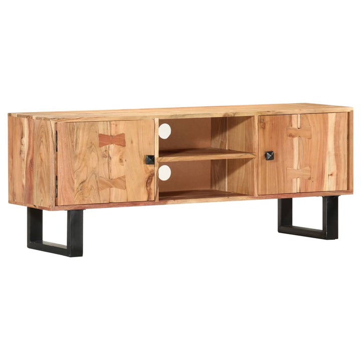 tv-skab 118 x 30 x 45 cm massivt akacietræ