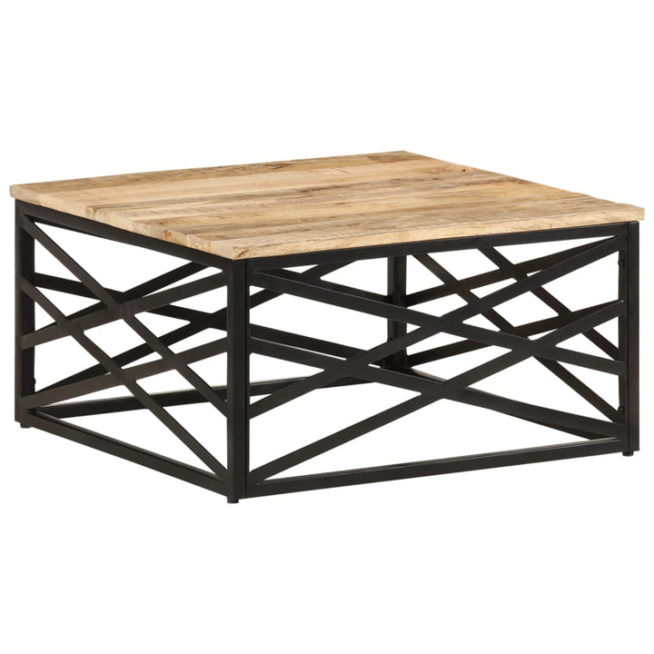 sofabord 68x68x35 cm massivt mangotræ