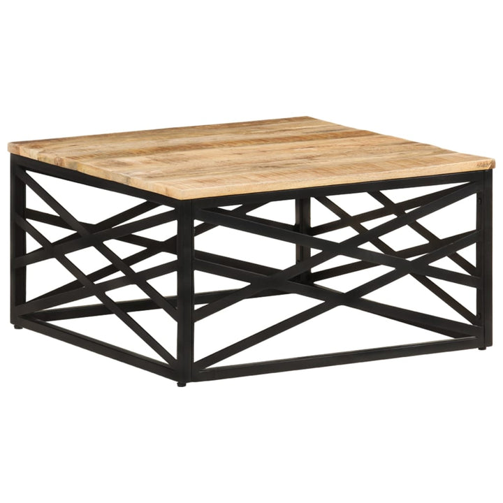 sofabord 68x68x35 cm massivt mangotræ