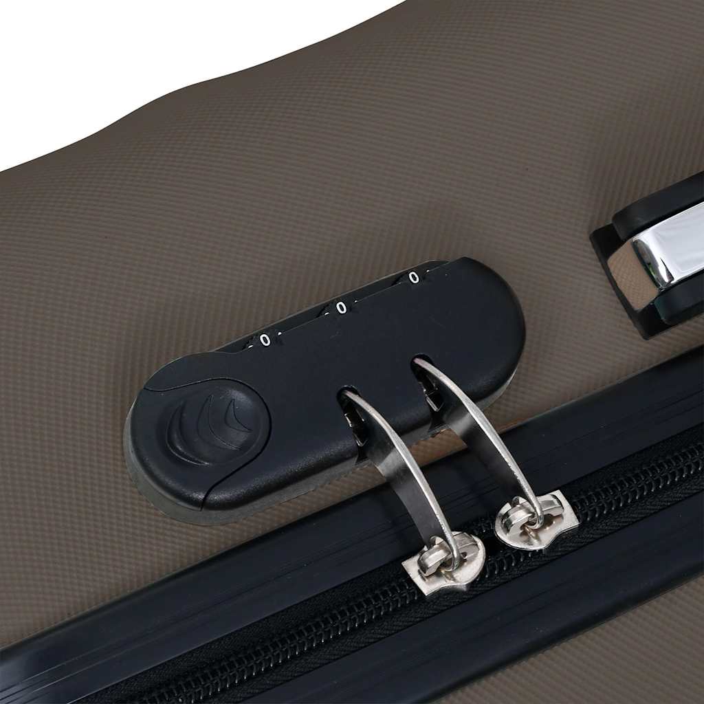 kuffertsæt 3 stk. hardcase ABS brun