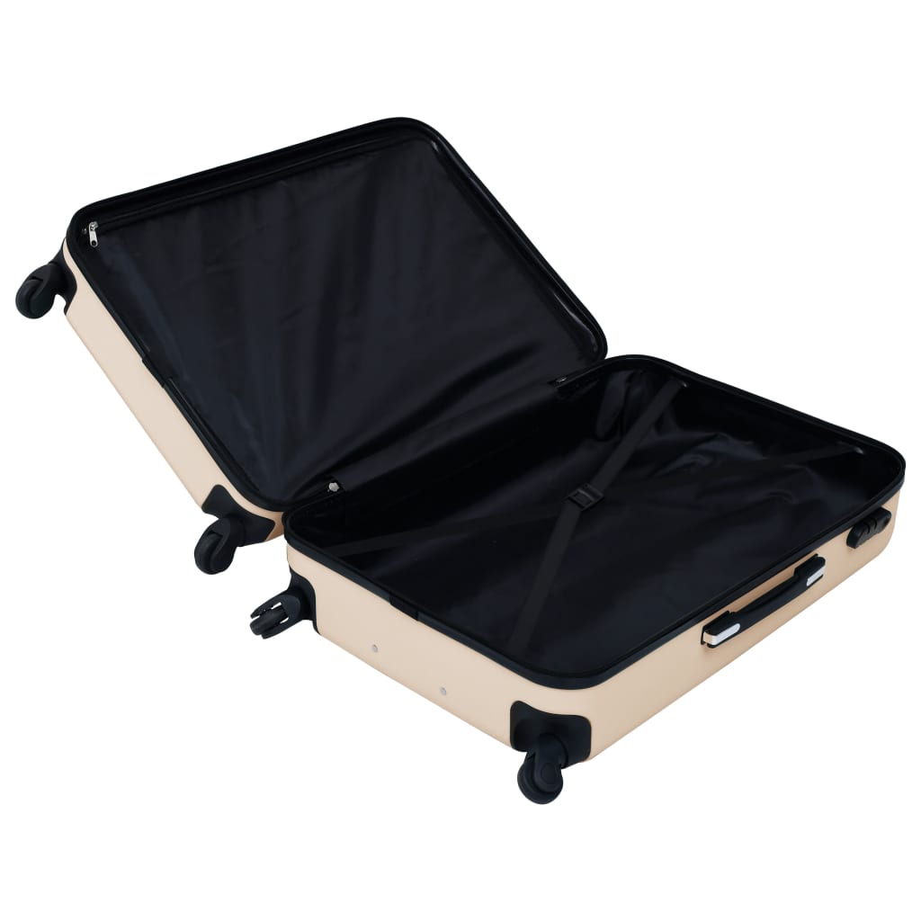 hardcase-kuffert ABS guldfarvet