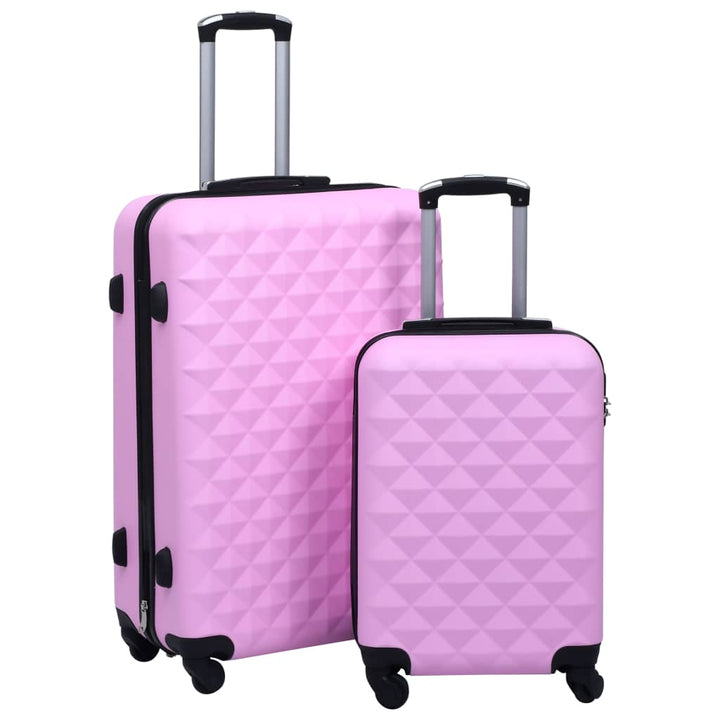 kuffertsæt 2 stk. hardcase ABS pink