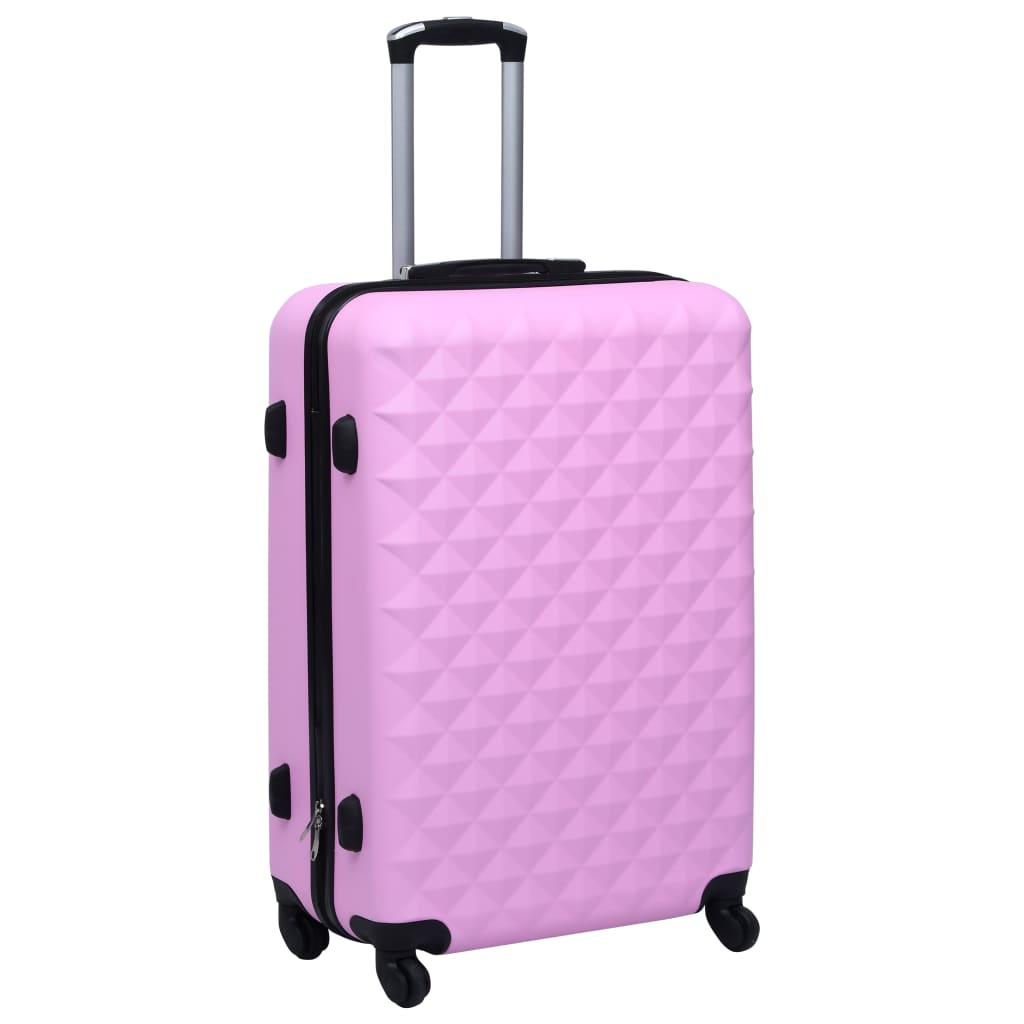 kuffertsæt 2 stk. hardcase ABS pink