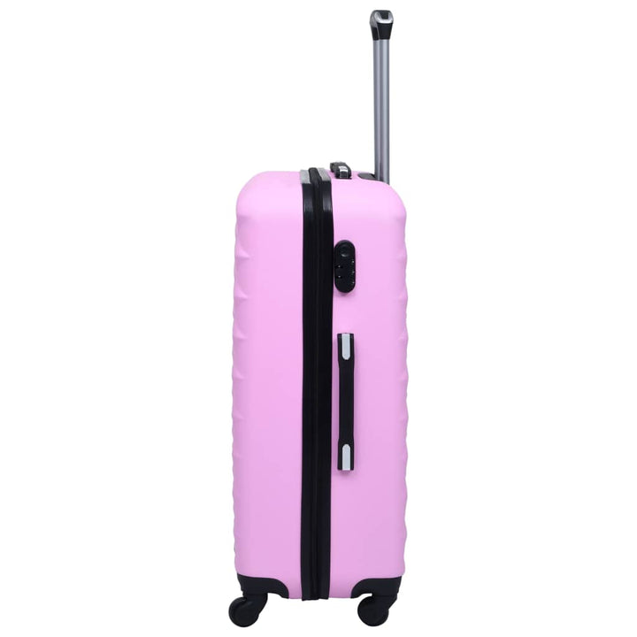 kuffertsæt 2 stk. hardcase ABS pink