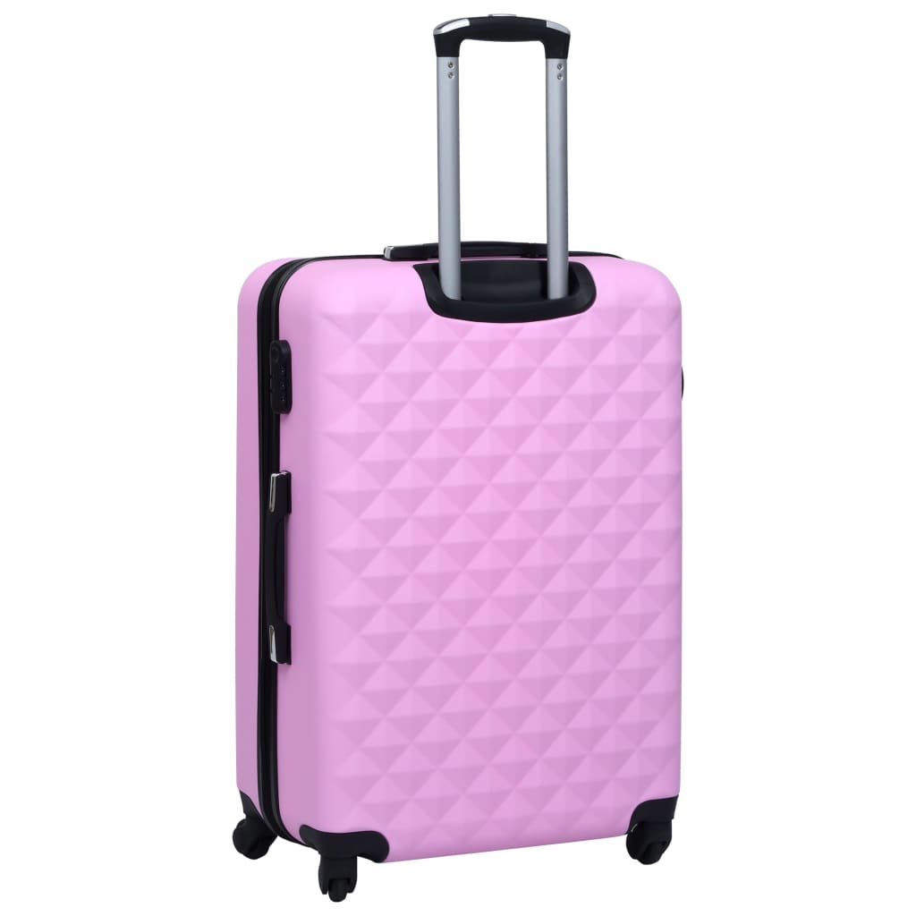 kuffertsæt 2 stk. hardcase ABS pink