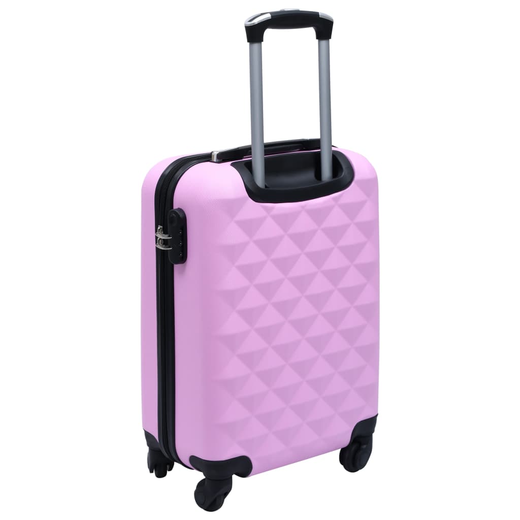 kuffertsæt 2 stk. hardcase ABS pink