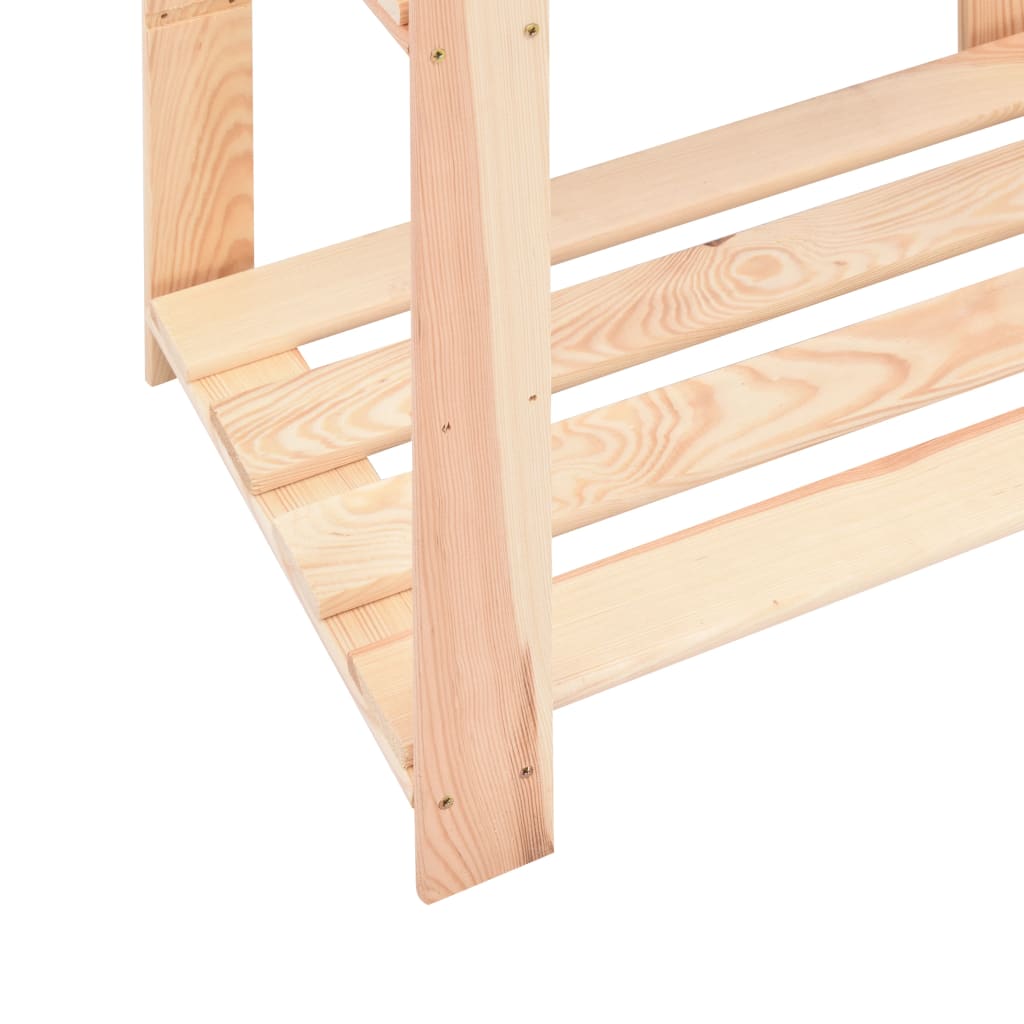 reoler 2 stk. 3 hylder 80x38x90 cm massivt fyrretræ 150 kg