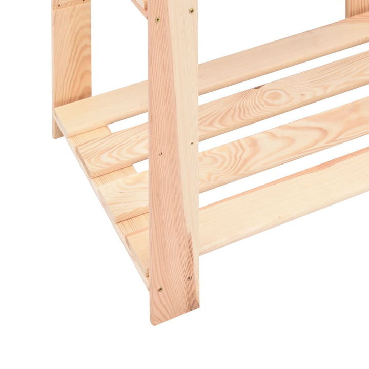 reoler 2 stk. 3 hylder 80x38x90 cm massivt fyrretræ 150 kg