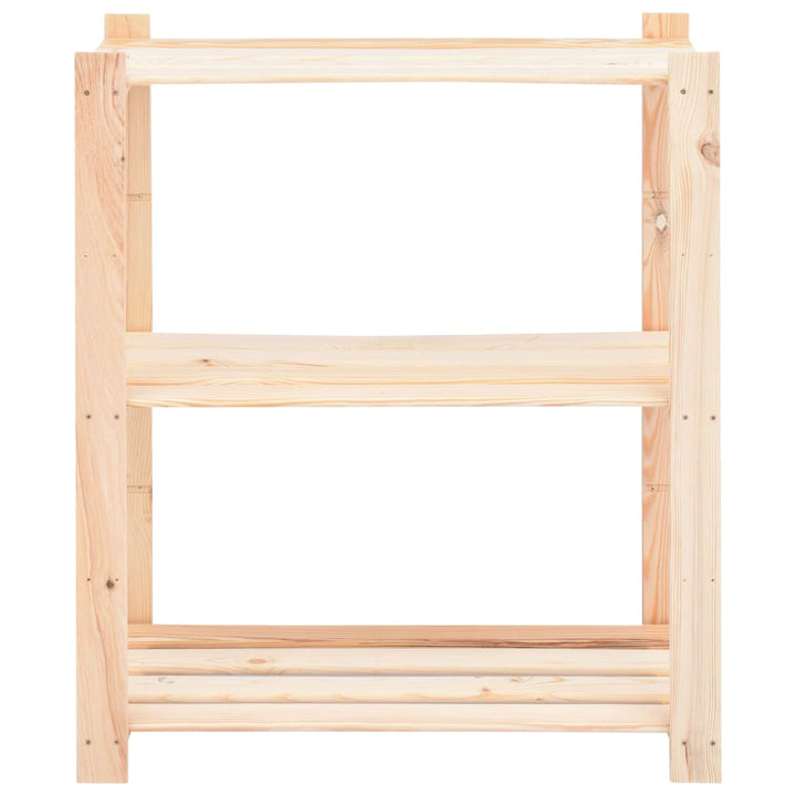 reoler 10 stk. 3 hylder 80x38x90 cm massivt fyrretræ 150 kg