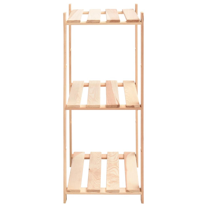 reoler 2 stk. 3 hylder 60x38x90 cm massivt fyrretræ 150 kg