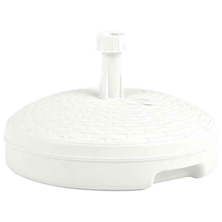 parasolfod 20 l sand- eller vandfyldt plastik rattanlook hvid