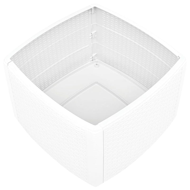 sidebord 54 x 54 x 36,5 cm plastik hvid