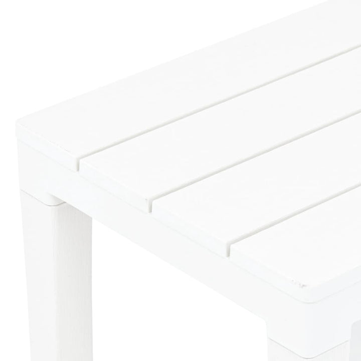 havebænke 2 stk. plastik hvid