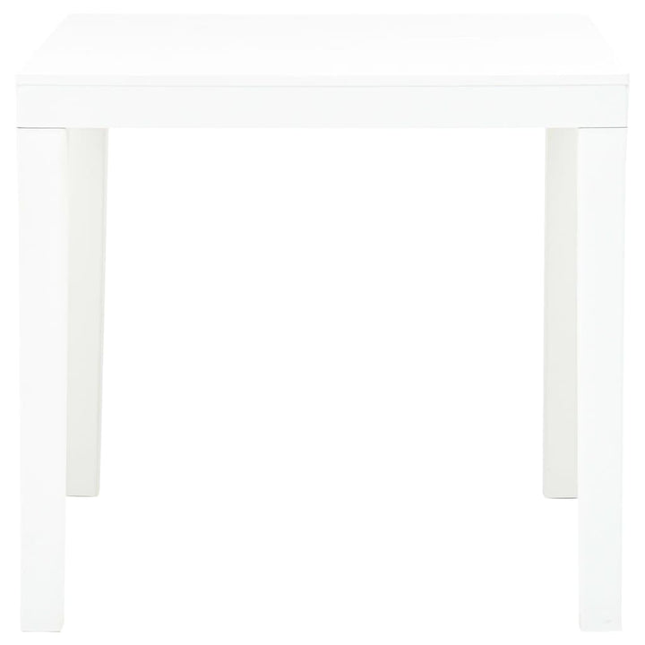havebord 78 x 78 x 72 cm plastik hvid