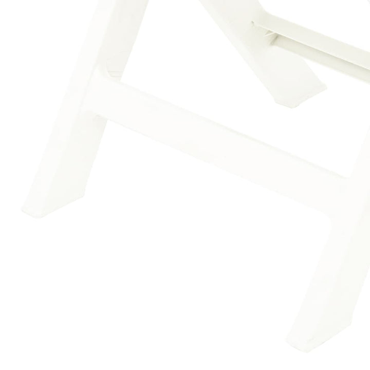 foldbare havestole 2 stk. plastik hvid