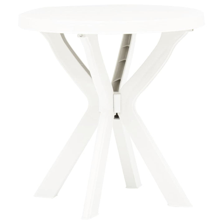 bistrobord Ø70 cm plastik hvid