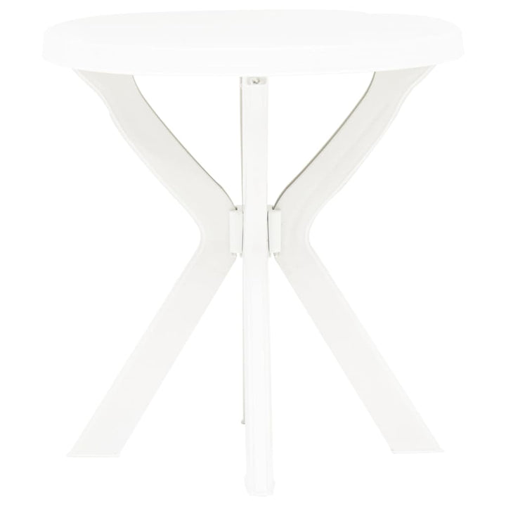 bistrobord Ø70 cm plastik hvid