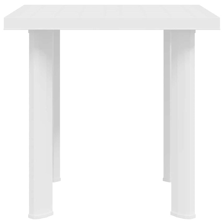 havebord 80 x 75 x 72 cm plastik hvid