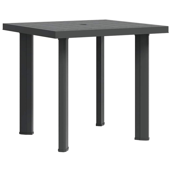 havebord 80 x 75 x 72 cm plastik antracitgrå