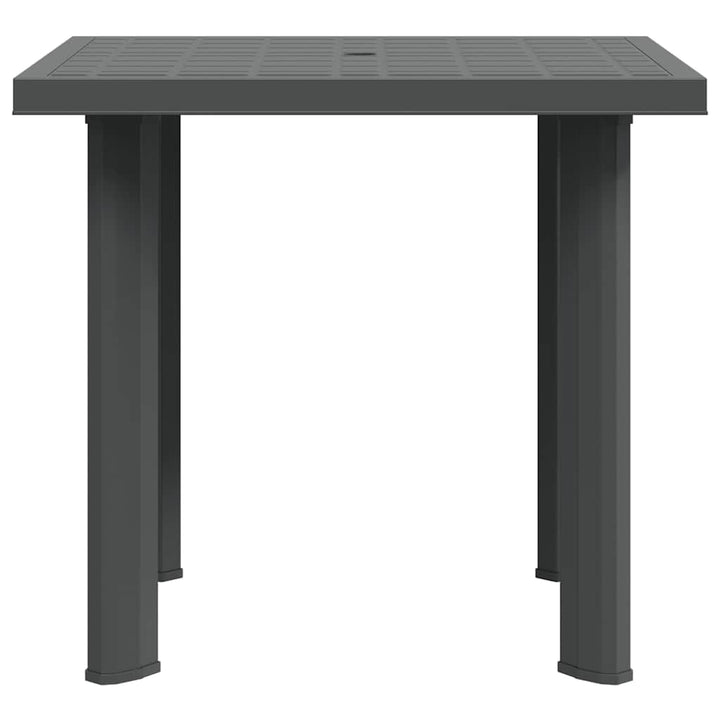havebord 80 x 75 x 72 cm plastik antracitgrå