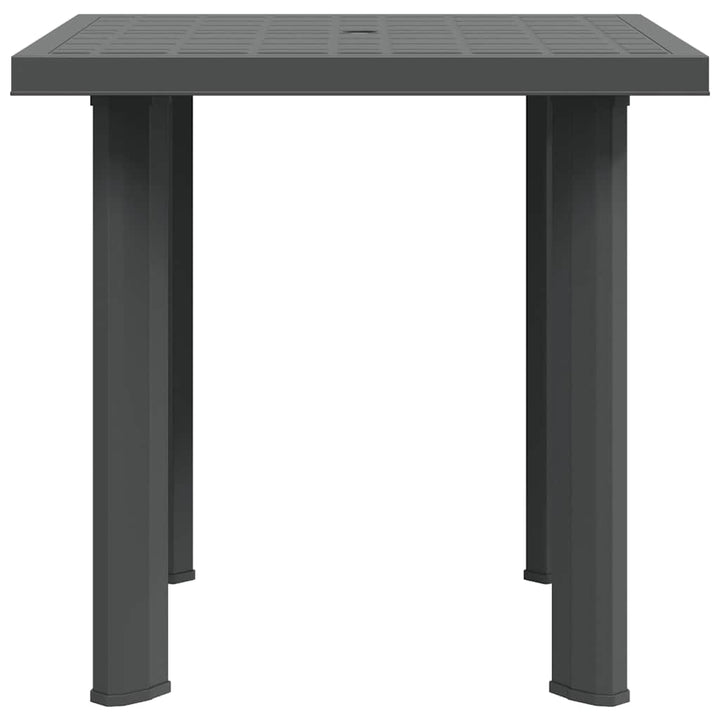 havebord 80 x 75 x 72 cm plastik antracitgrå