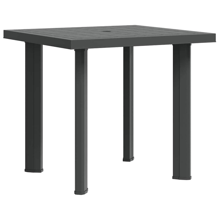 havebord 80 x 75 x 72 cm plastik antracitgrå