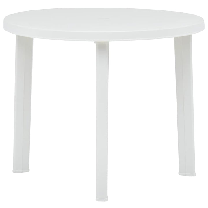 havebord 89 cm plastik hvid